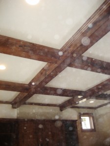beamed ceilings in Buffalo MN new home, custom woodwork of new home in buffalo, luxury home features, new luxury features