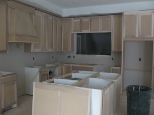 Cabinets going in concordia being built-Spring Meadows, construction on a new home in Plymouth, Kitchen of Plymouth Home, New kitchen in Plymouth Minnesota, building a new home in Plymouth