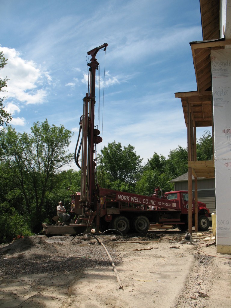 geo thermal system in Plymouth Minnesota, Geo thermal system installation, drilling for geo thermal system, geo thermal uses, geo thermal in new home of plymouth minnesota