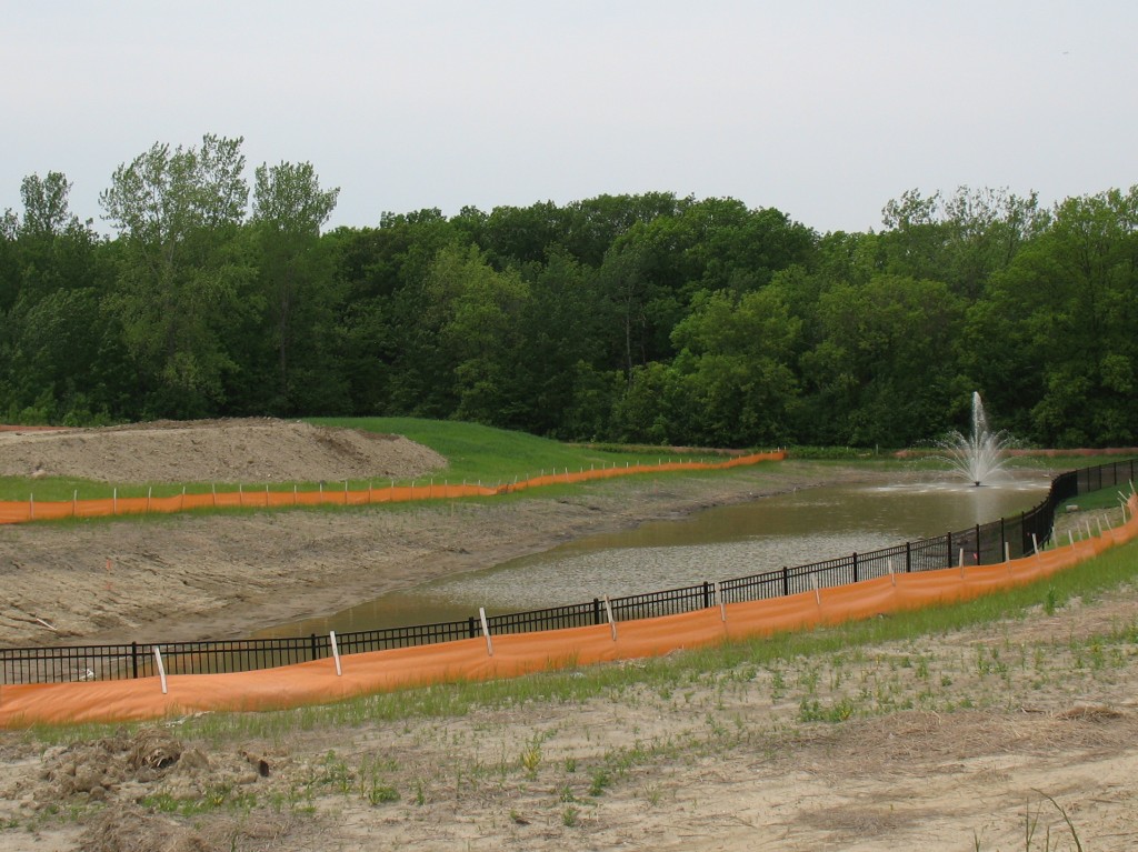 view from the backyard of lot for sale in Spring Meadows, lot 3 block 2 of Spring Meadows, new home for sale in Plymouth Minnesota, 