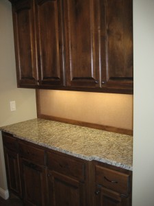 drop station with granite countertop, luxury features of new home in Plymouth Minnesota, NIH Homes luxury features, custom homes by NIH Homes