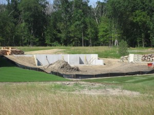 foundation of new home in plymouth, NIH homes foundation of new home, new home in Wayzata school district