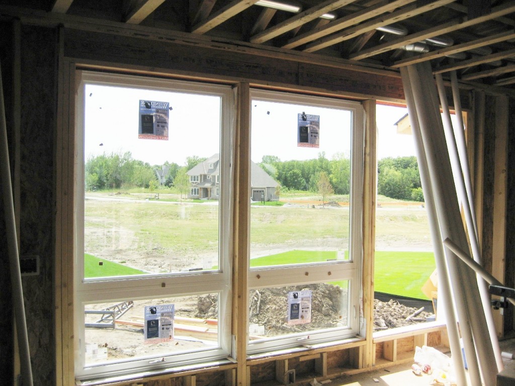 Windsor windows in new home in Plymouth Minnesota, window installation on new luxury home in Plymouth, 