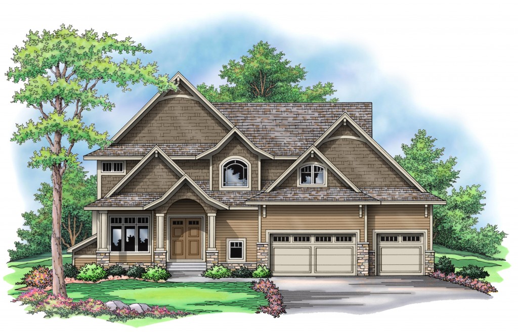 new home for sale in Plymouth Minnesota, rendering of new home for sale in Taylor Creek Minnesota, luxury home construction in Plymouth Minnesota
