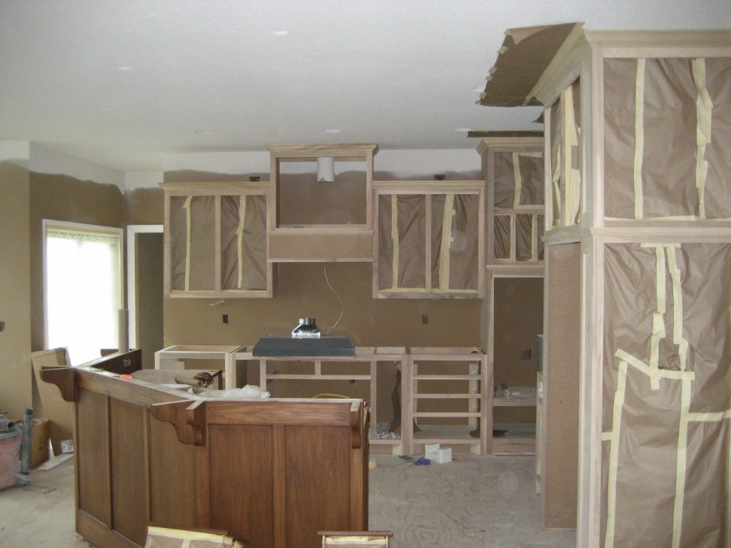 unfinished cabinets of new home in Rogers Minnesota, luxury new home in Rogers Minnesota, 