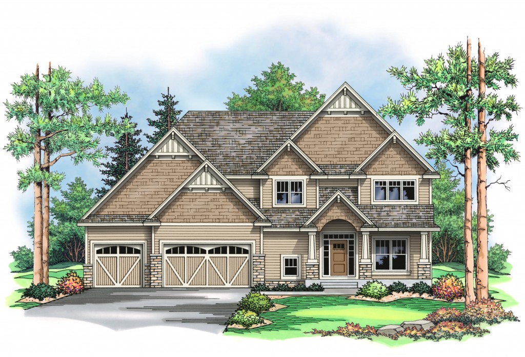 new custom medford for sale in Plymouth Minnesota, new home rendering of for sale home in minnesota, new home for sale in wayzata school district