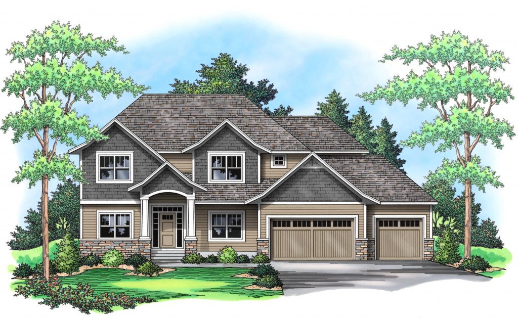 New model home in Maple Grove, Cedarcrest of Maple Grove Minnesota, new luxury home for sale in Maple Grove