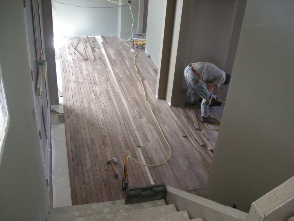 wood floor installation in Plymouth MN home