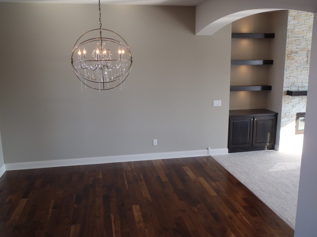 Living room of new home in Plymouth Minnesota