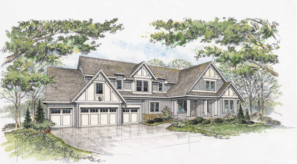 Rendering of Model home in O'Donnell Woods of Plymouth MN