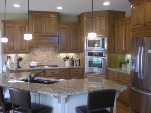 NIH Homes of Plymouth, Luxury homes in Plymouth Minnesota, NIH Homes in Minneapolis, NIH Homes Aspen Floorplan, Kitchen of Aspen floor plan in Spring Meadows, Spring Meadows of Plymouth