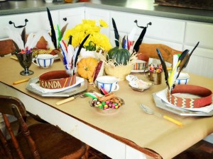 kids table decorations, how to decorate the kids table for thanksgiving, cheering up the cry table at thanksgiving