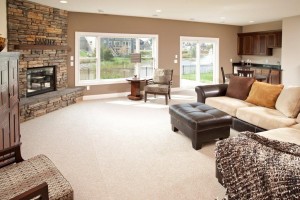 new home in plymouth minnesota, lower level of luxury home in Spring Meadows, Spring Meadows of Plymouth, new home in Plymouth by NIH Homes
