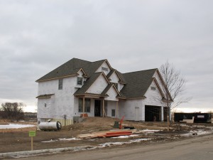 New home for sale in Plymouth, NIH Homes newest floor plan Concordia, new home in building process, construction of new home in Plymouth