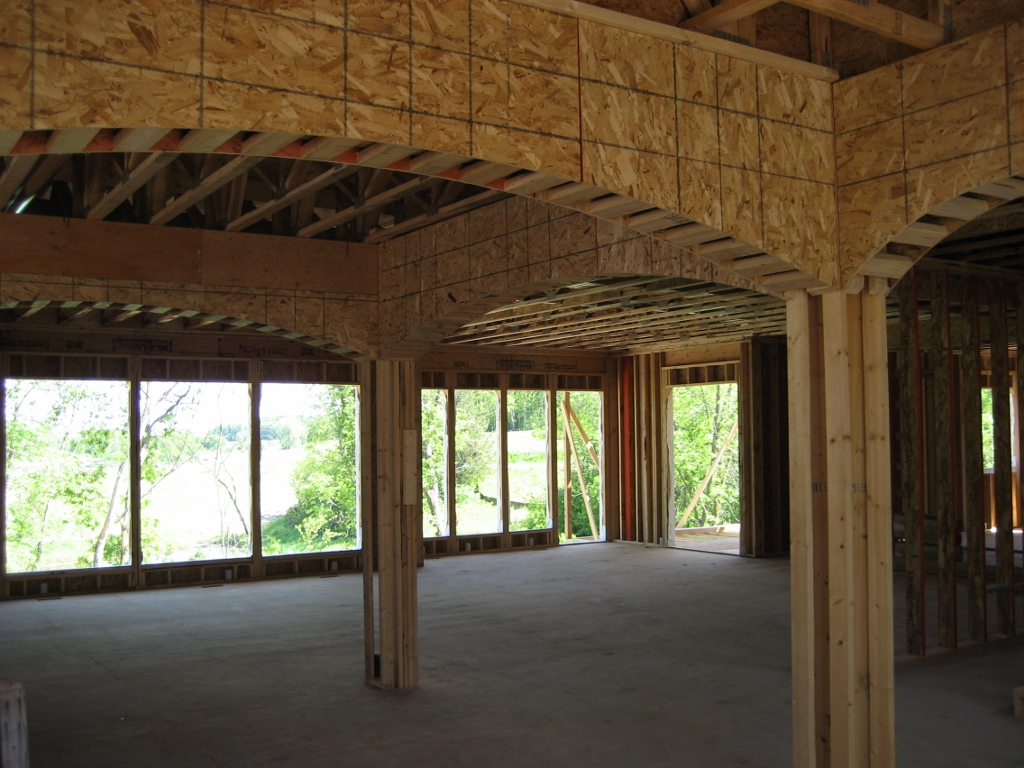 New Luxury Home by NIH Homes of Plymouth, rough in, window installation in new home, luxury home features in Plymouth Home