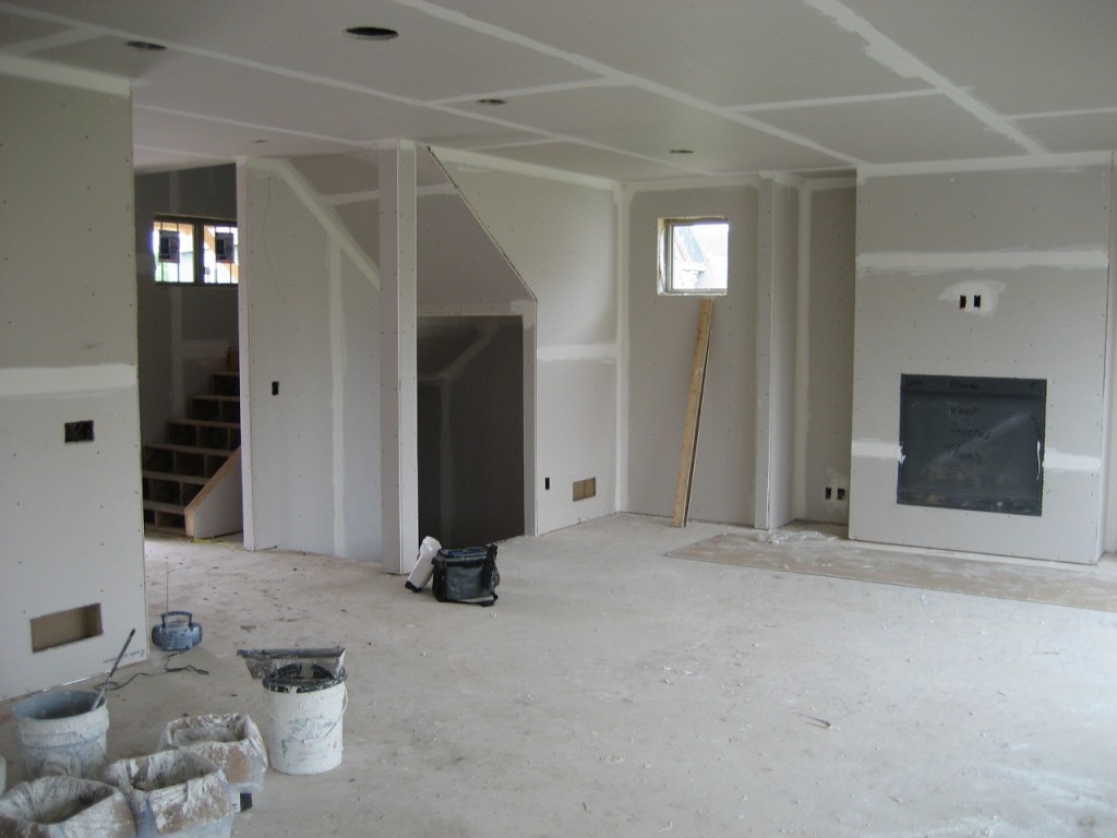 basement rough in of new home in Plymouth, evolution of new home in upscale neighborhood of Minneapolis, where do the rich people live, how to rich people custom build their homes, what does a new luxury home look like, new homes by NIH Homes of Minnesota