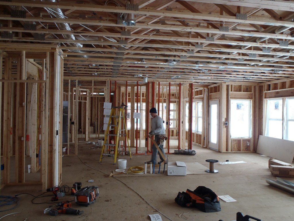 framing on new home in Spring Meadows of Plymouth MN