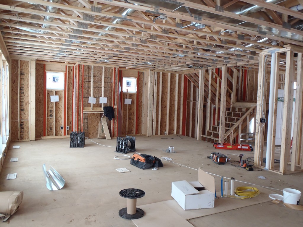 framing on new home in Plymouth MN