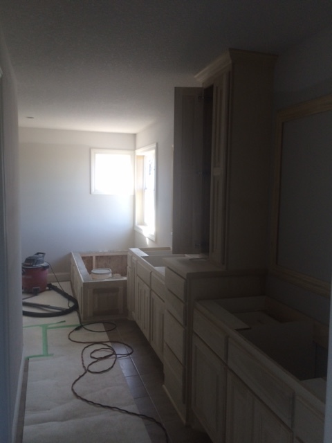 master bath of new home in Plymouth MN