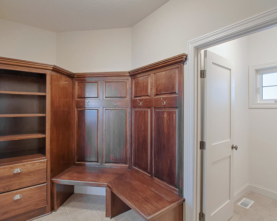 Rear foyer in luxury home for sale in Plymouth MN