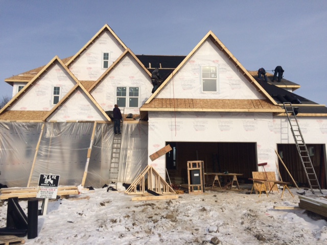 new custom model home in Plymouth MN