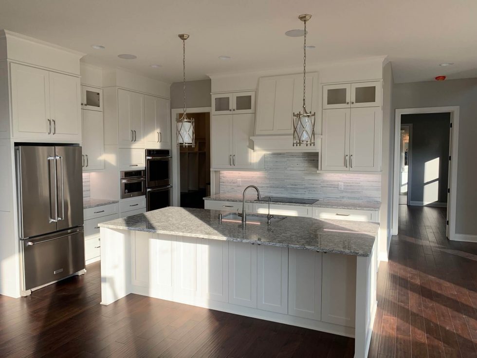 Kitchen with island