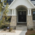 Covered entrance to NIH Homes custom home